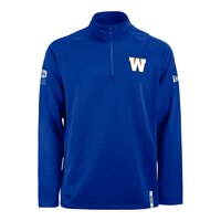 Winnipeg Blue Bombers New Era Avid 1/4 Zip Long Sleeve Top Front_Flat