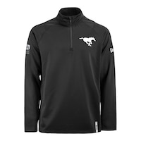 Calgary Stampeders New Era Avid 1/4 Zip Long Sleeve Top Front_Flat
