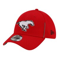 Calgary Stampeders New Era Sideline 22 39THIRTY Stretch Fit Adjustable Hat, CFL, Football Front_Angled_Left