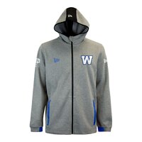 Winnipeg Blue Bombers New Era Carbon Full Zip Hoodie Front_Flat