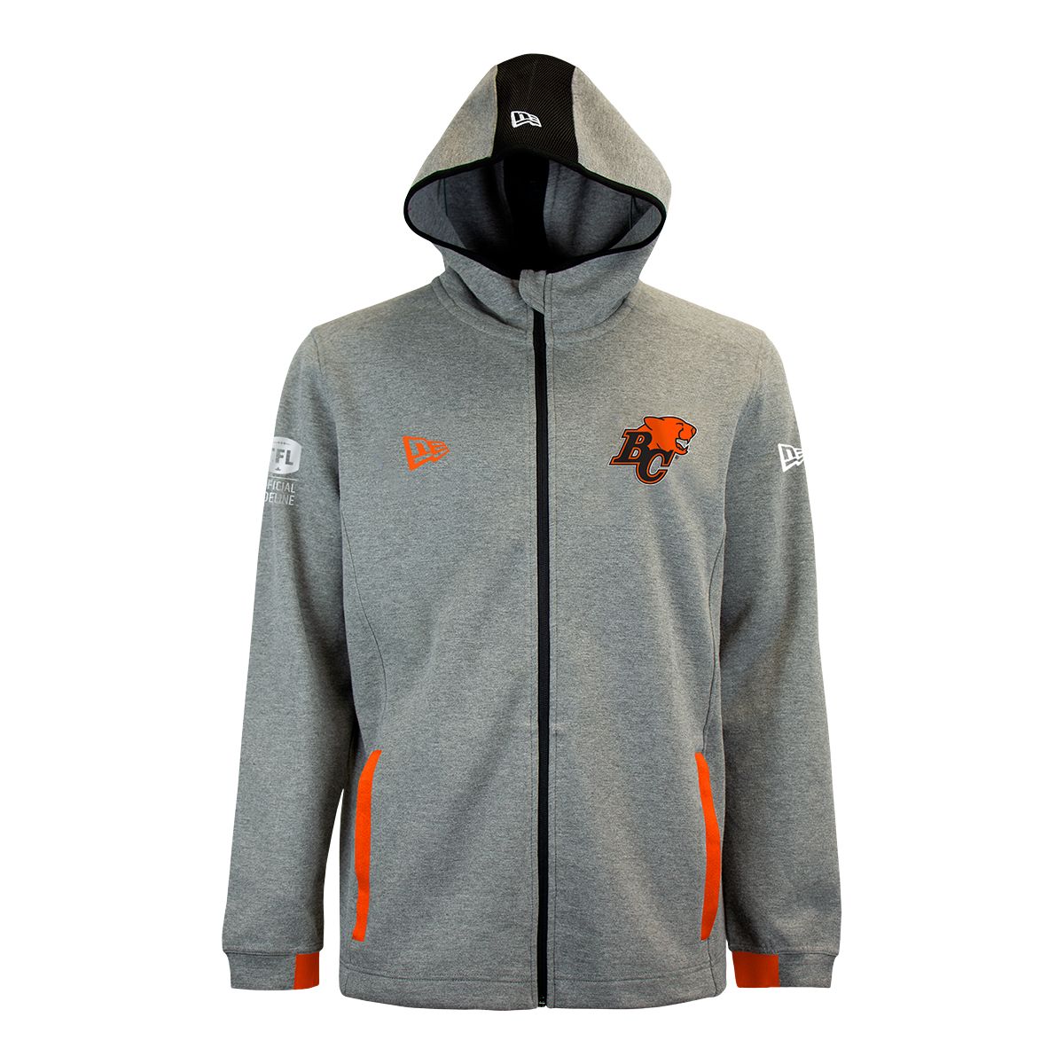 BC Lions New Era Carbon Full Zip Hoodie