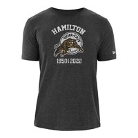 Hamilton Tiger-Cats New Era Throwback Bi-Blend T Shirt Front_Flat