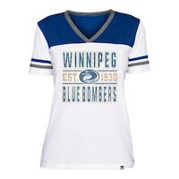 Winnipeg Blue Bombers New Era Women's Throwback T Shirt Front_Flat