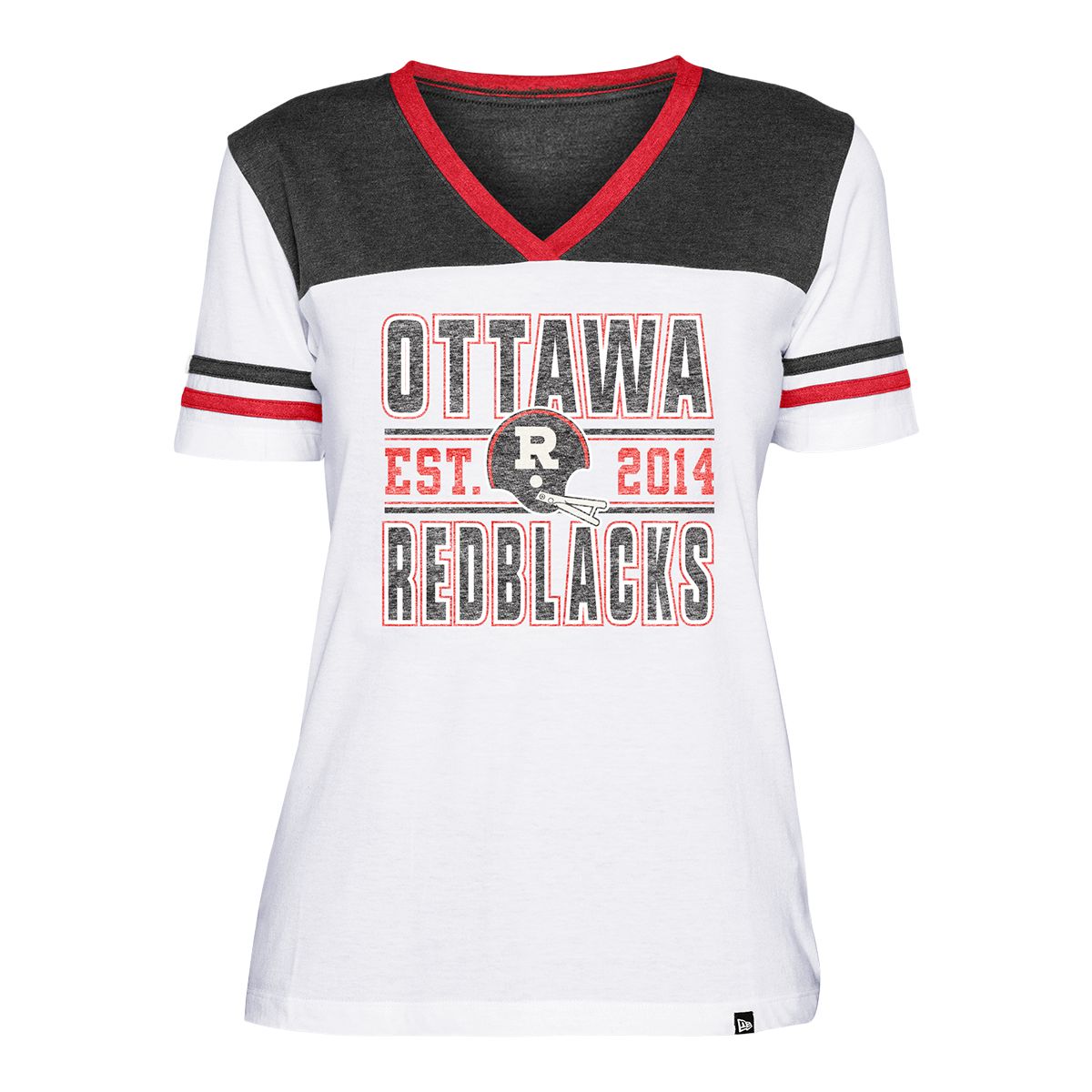 Ottawa Redblacks New Era Women's Throwback Crossover T Shirt