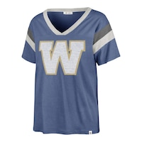 Winnipeg Blue Bombers 47 Brand Women's Phoenix T Shirt Front_Angled_Left