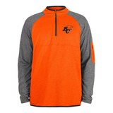 BC Lions New Era Quarter Zip Long Sleeve Top Front_Flat