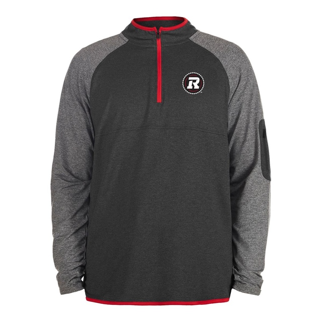 Ottawa Redblacks New Era Quarter Zip Long Sleeve Top