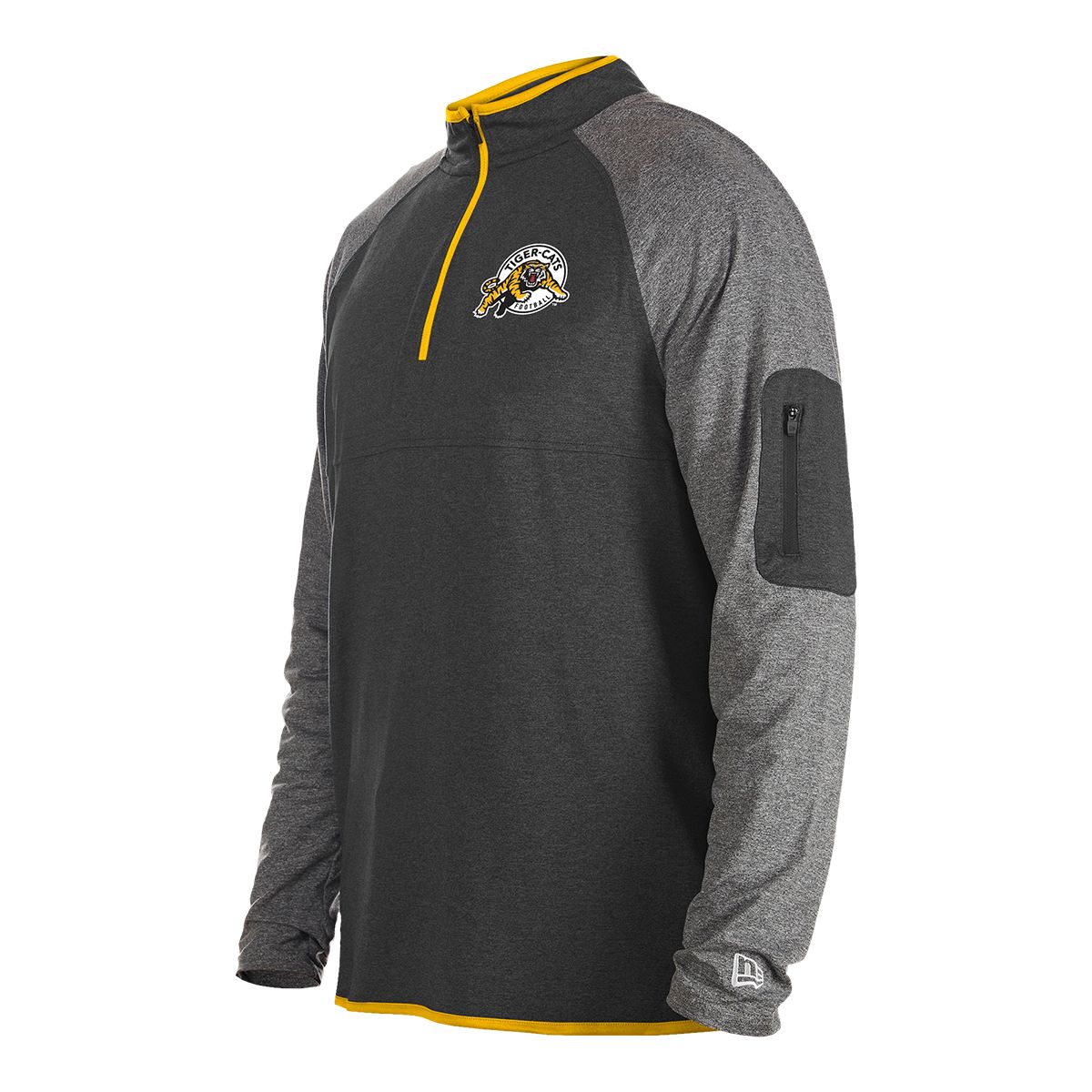 NEW ERA Hamilton Tiger Cats New Era Quarter Zip Long Sleeve Top