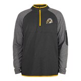 Hamilton Tiger Cats New Era Quarter Zip Long Sleeve Top Front_Flat
