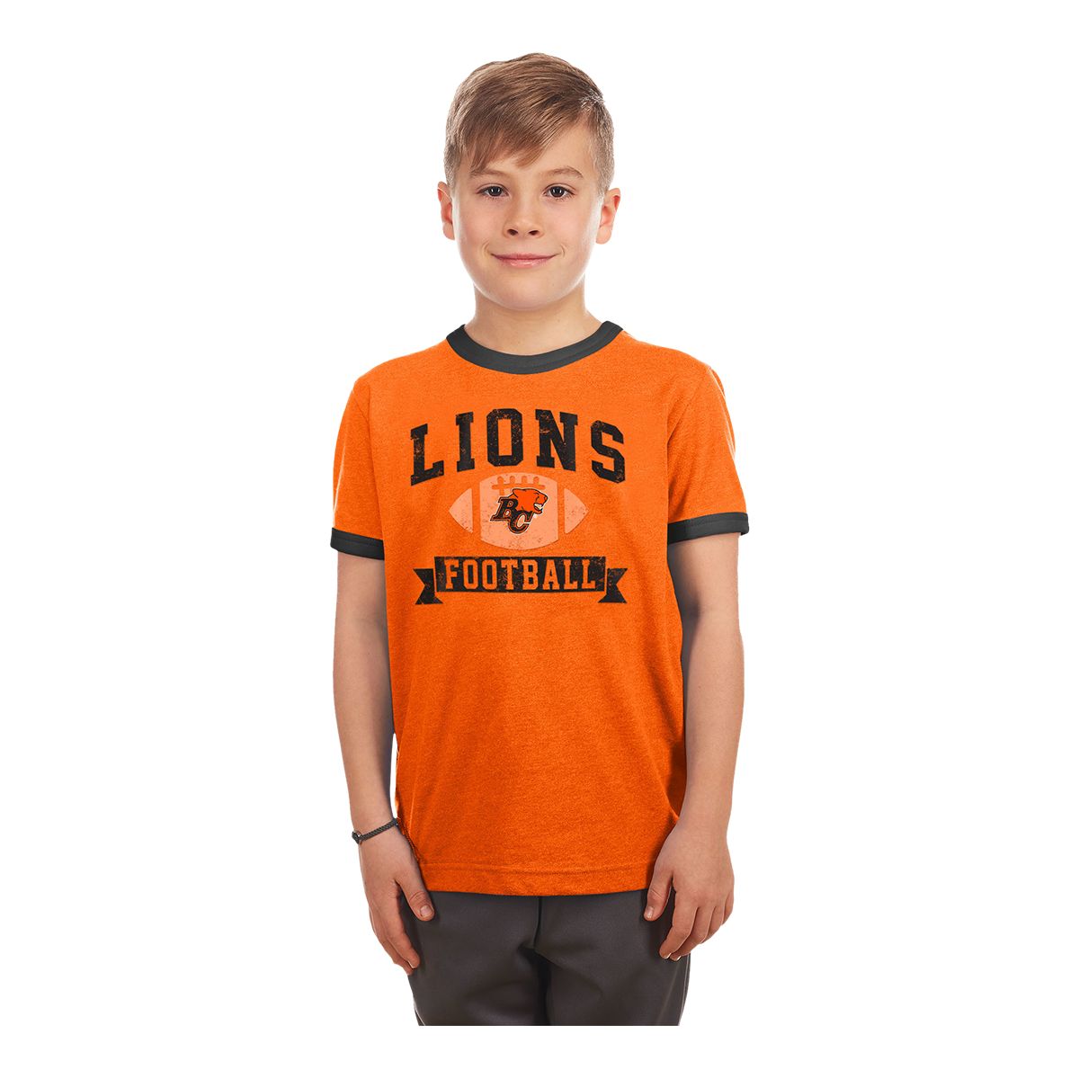 Youth BC Lions New Era Heather Ringer T Shirt | SportChek