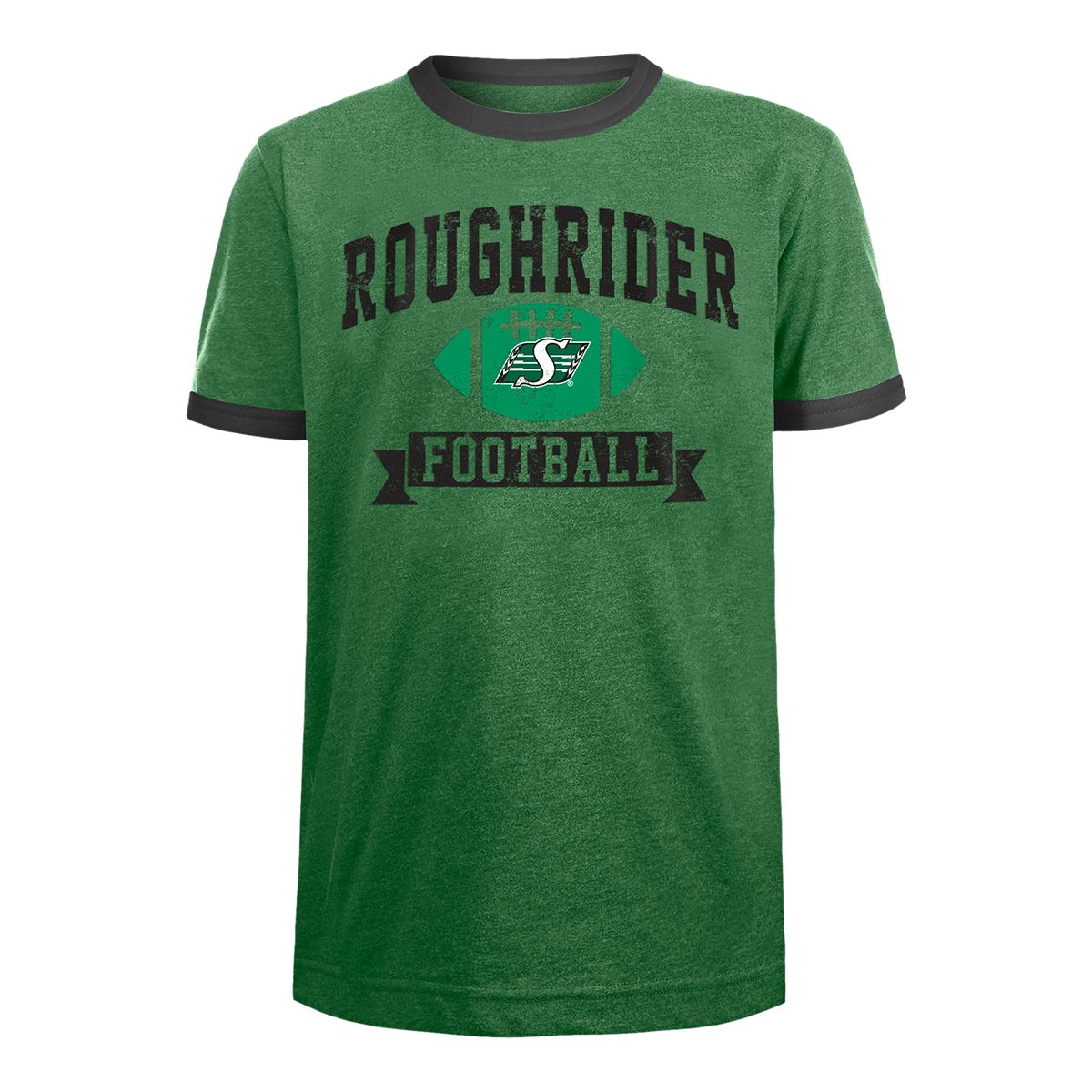 Youth Saskatchewan Roughriders New Era Heather Ringer T Shirt | SportChek