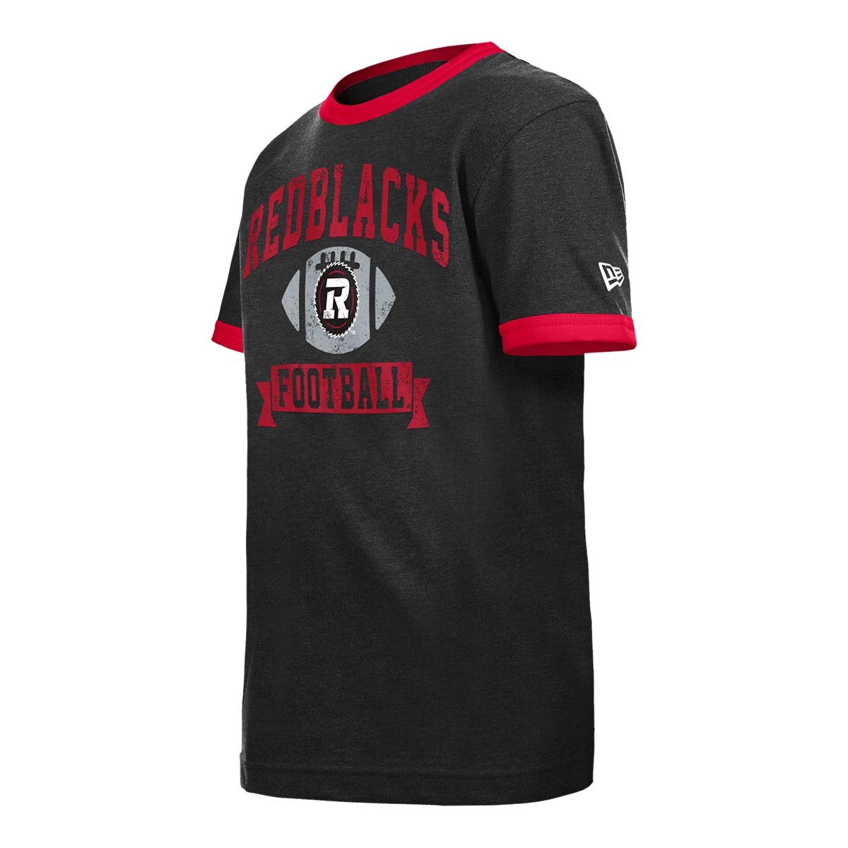 Youth Ottawa Redblacks New Era Heather Ringer T Shirt