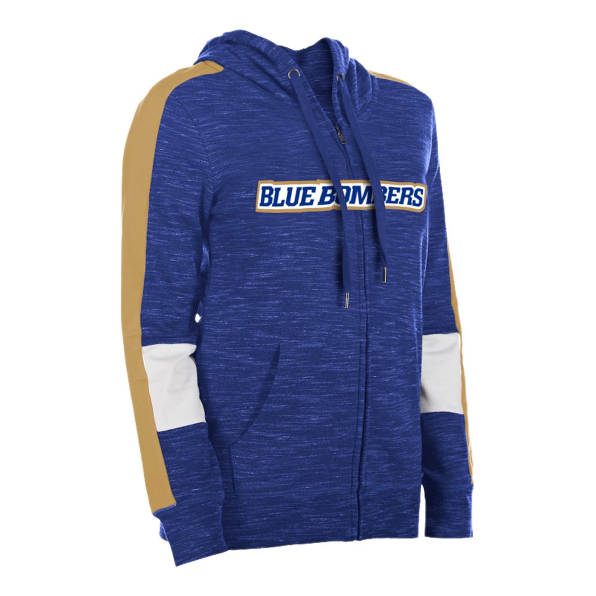 Women's New Era Bills Royal Space Dye Zip-Up Hoodie