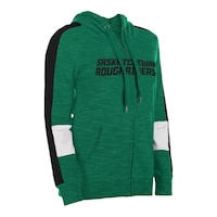 Saskatchewan Roughriders New Era Women's Space Dye Hoodie Front_Angled_Right