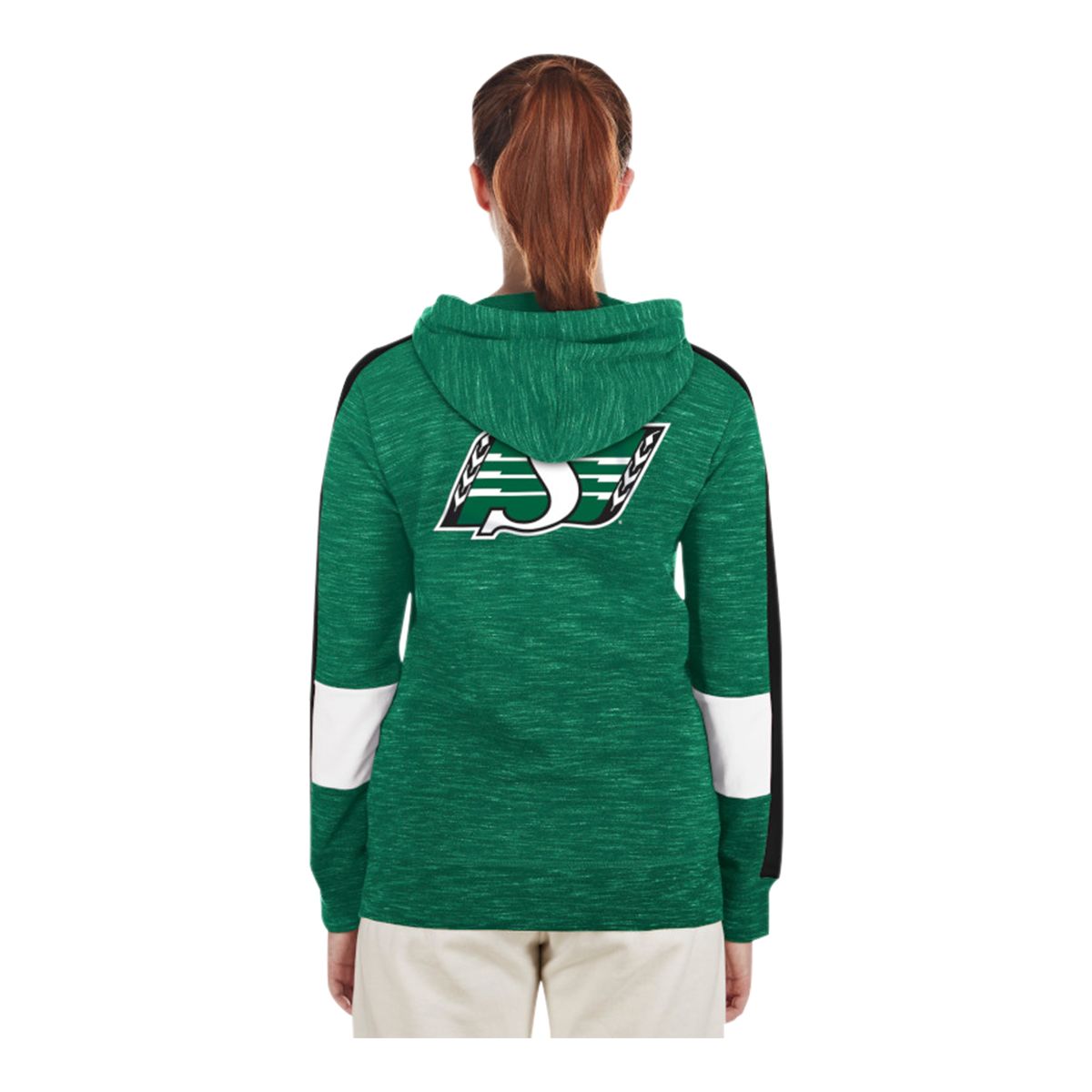 Saskatchewan Roughriders New Era Women's Space Dye Hoodie