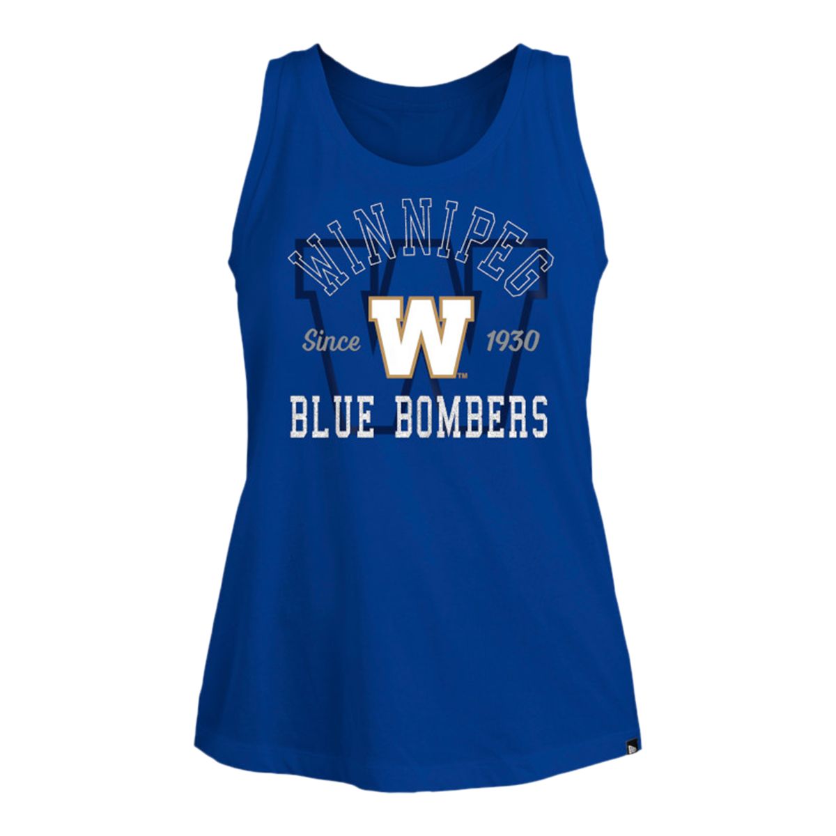 Winnipeg Blue Bombers New Era Women's Glitter Print Tank Top