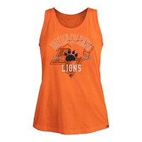BC Lions New Era Women's Glitter Print Tank Top Front_Flat