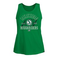 Saskatchewan Roughriders New Era Women's Glitter Print Tank Top Front_Flat
