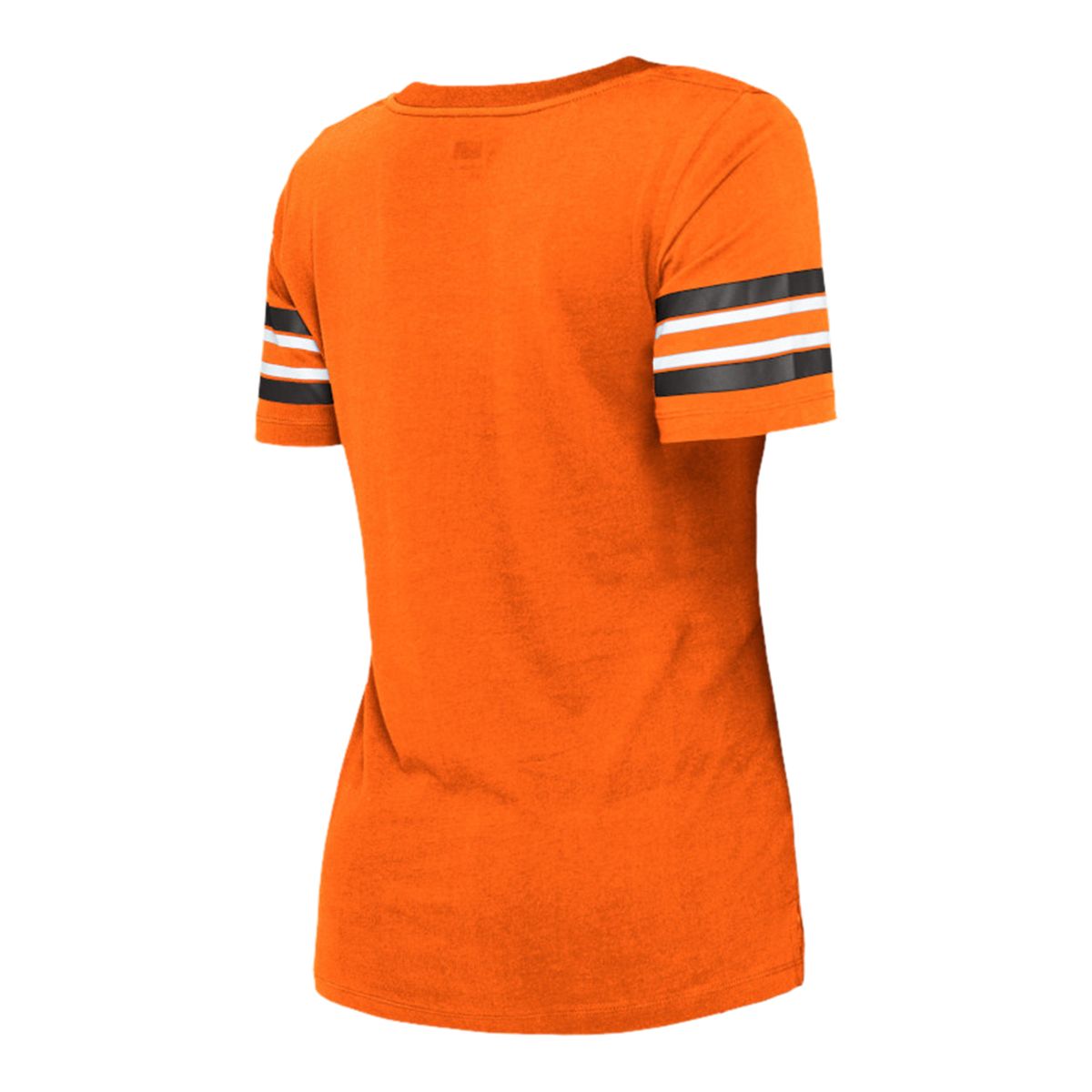 BC Lions New Era Women's Stripe Sleeve Yoke T Shirt