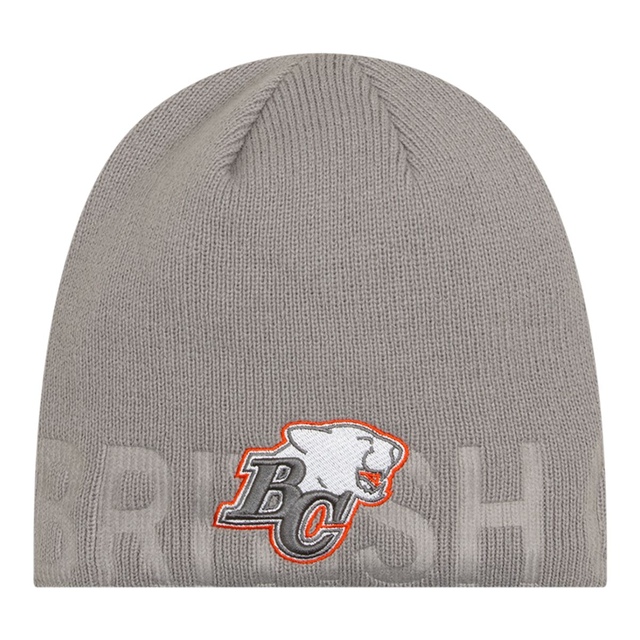 BC Lions New Era Sideline Cuffed Knit Hat Front_Flat