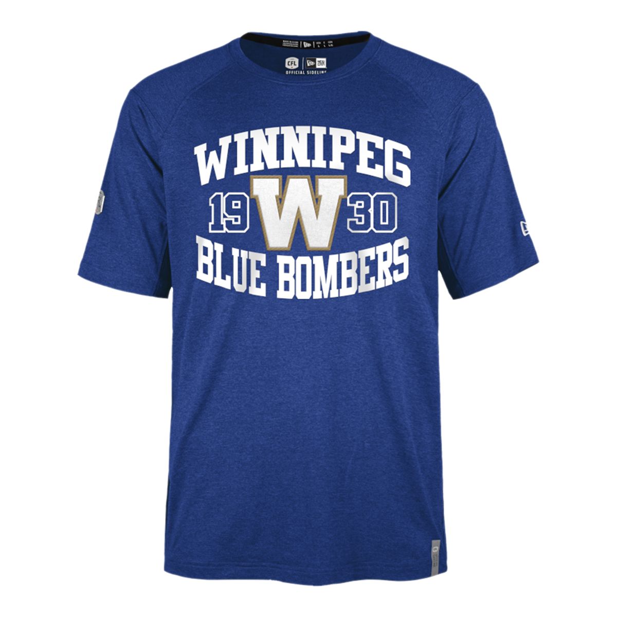 Winnipeg Blue Bombers New Era Prosper Arch T Shirt