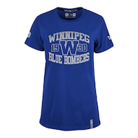 Winnipeg Blue Bombers New Era Women's Megan Sheen T Shirt Front_Flat