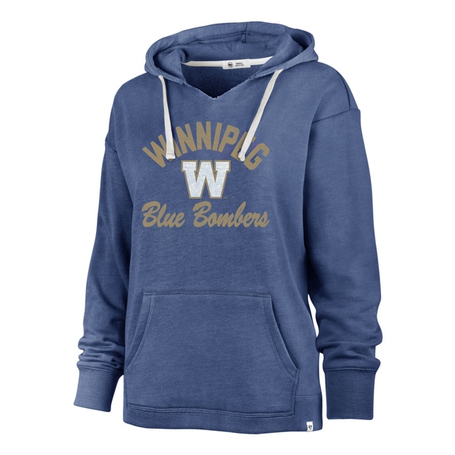 Winnipeg Blue Bombers 47 Brand Women's Wrapped Up Kennedy Hoodie