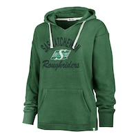 Saskatchewan Roughriders 47 Brand Women's Wrapped Up Kennedy Hoodie Front_Three_Fourths_Angled_Left