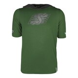 Saskatchewan Roughriders New Era Short Sleeve SL Hoodie Front_Flat