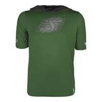 Saskatchewan Roughriders New Era Short Sleeve SL Hoodie Front_Flat
