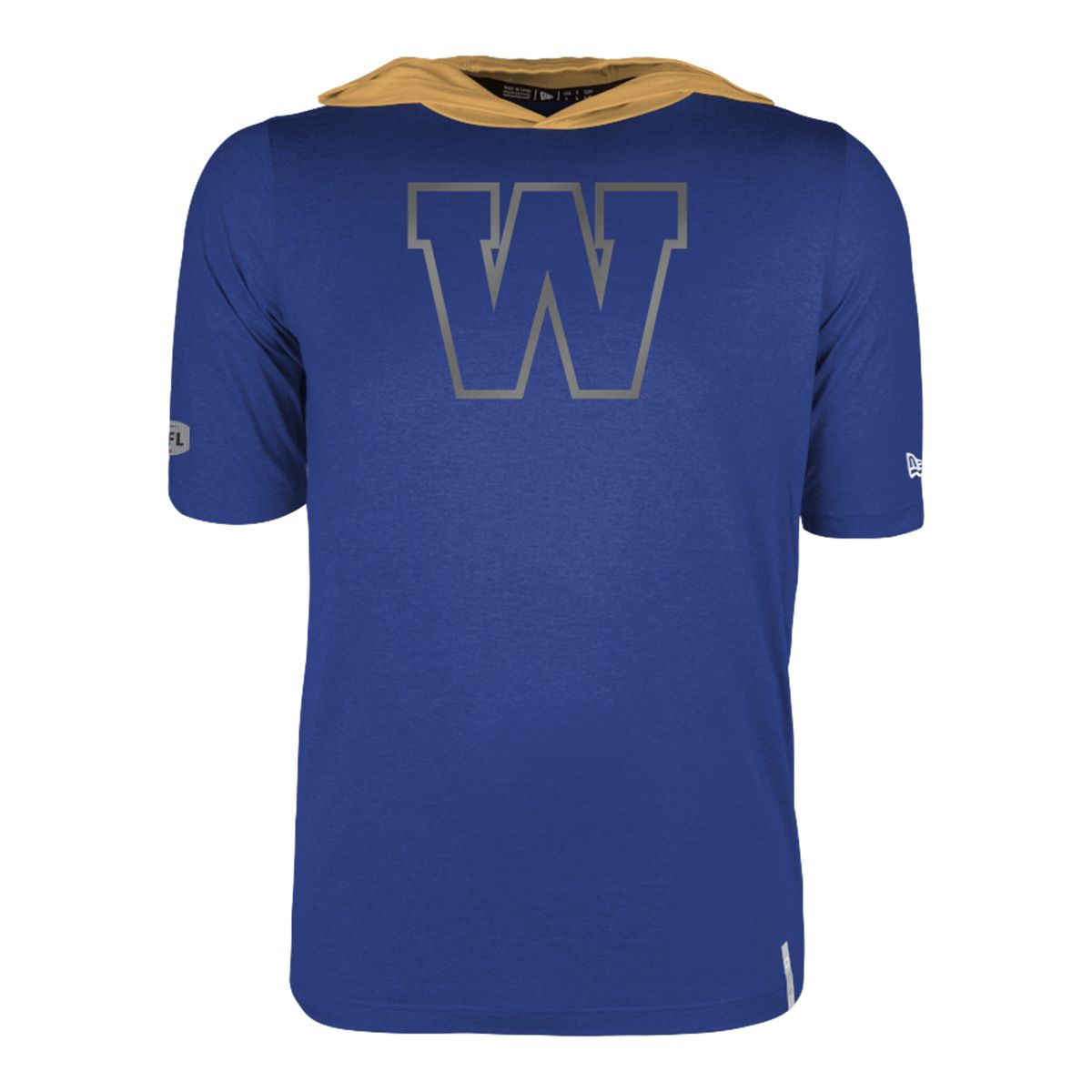 Winnipeg Blue Bombers New Era Short Sleeve SL Hoodie