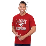 Calgary Stampeders Starter Men's T-Shirt Front_Angled_Left