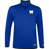 Winnipeg Blue Bombers New Era Men's Prime 1/4 Zip Long Sleeve Top Front_Flat