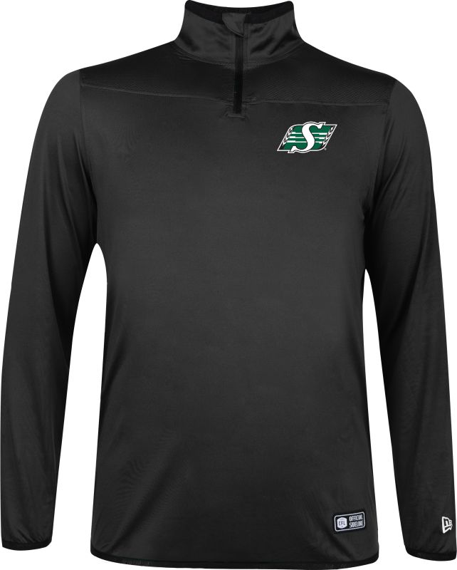 Saskatchewan Roughriders New Era Men's Prime 1/4 Zip Long Sleeve Top