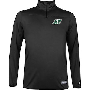 Saskatchewan Roughriders New Era Men's Prime 1/4 Zip Long Sleeve Top