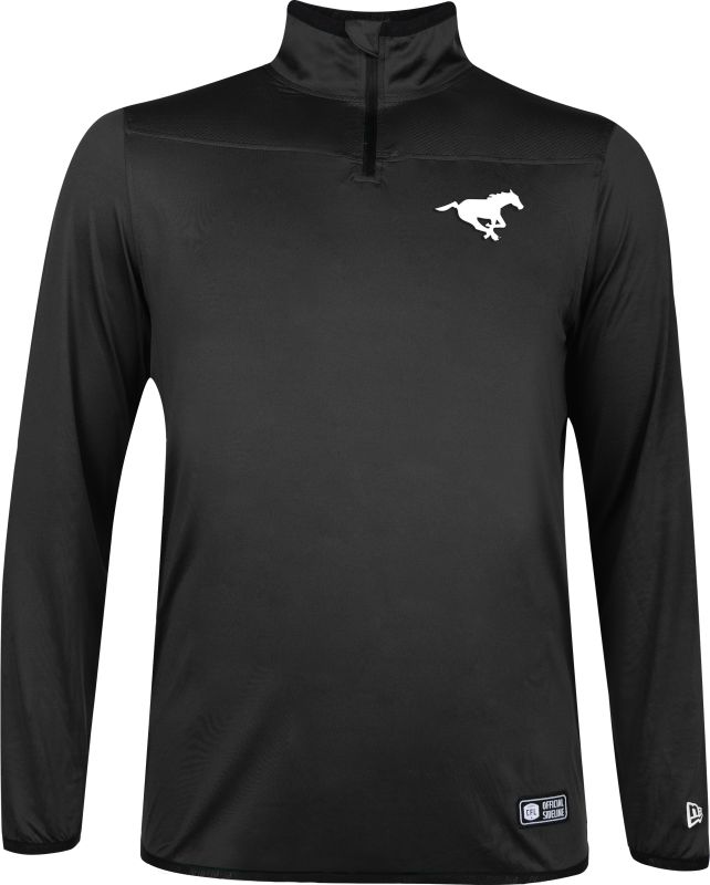 Calgary Stampeders New Era Men's Prime 1/4 Zip Long Sleeve Top