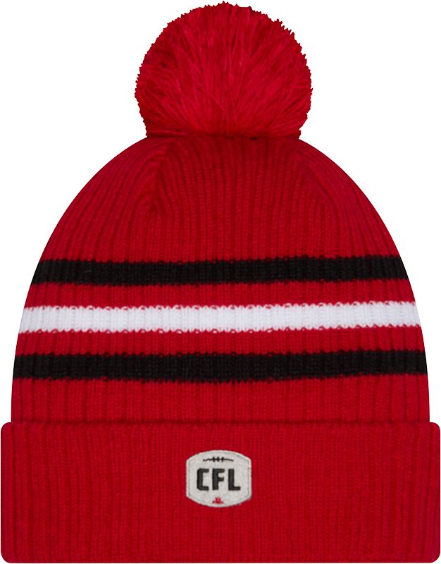 Calgary Stampeders New Era Unisex Sideline Cuffed Pom Knit Hat