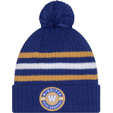 Winnipeg Blue Bombers New Era Unisex Sideline Cuffed Pom Knit Hat Front_Flat