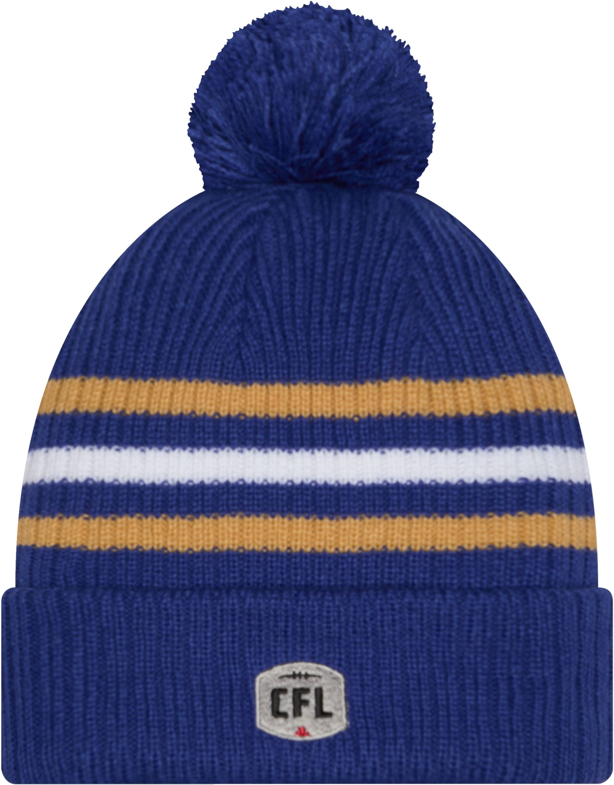 Winnipeg Blue Bombers New Era Unisex Sideline Cuffed Pom Knit Hat