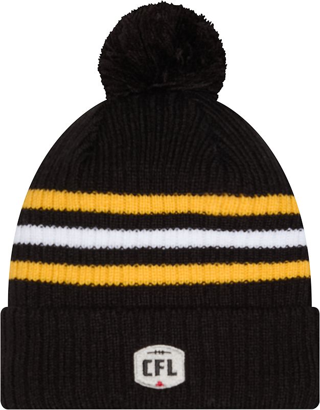 Hamilton Tiger Cats New Era Unisex Sideline Cuffed Pom Knit Hat