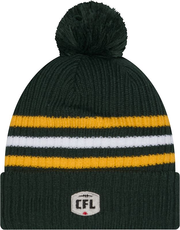 Edmonton Elks New Era Unisex Sideline Cuffed Pom Knit Hat