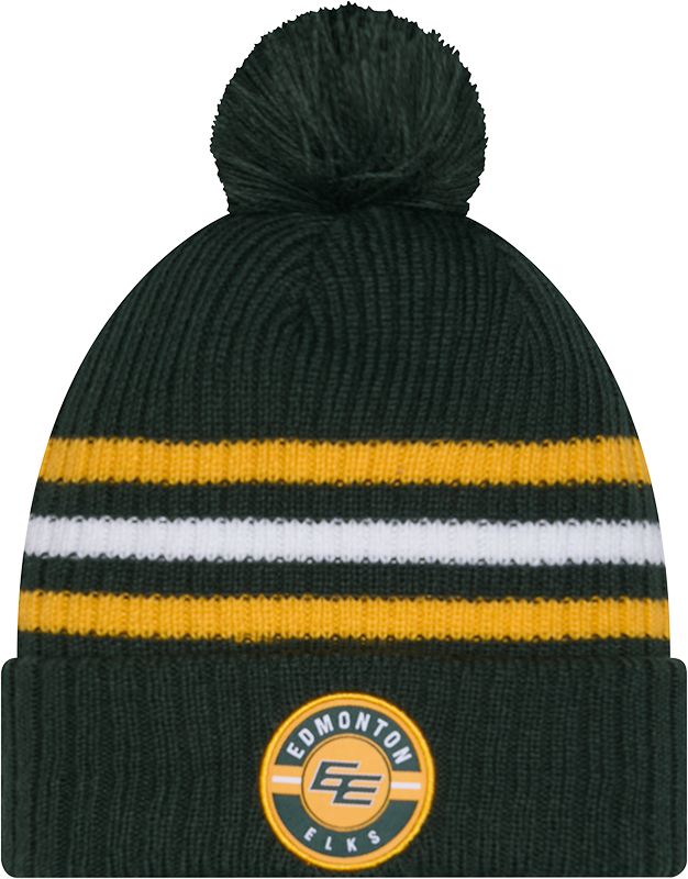 Edmonton Elks New Era Unisex Sideline Cuffed Pom Knit Hat