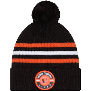 BC Lions New Era Unisex Sideline Cuffed Pom Knit Hat