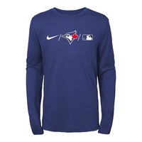 Youth Toronto Blue Jays Legend Team Issue Long Sleeve Shirt Front_Flat