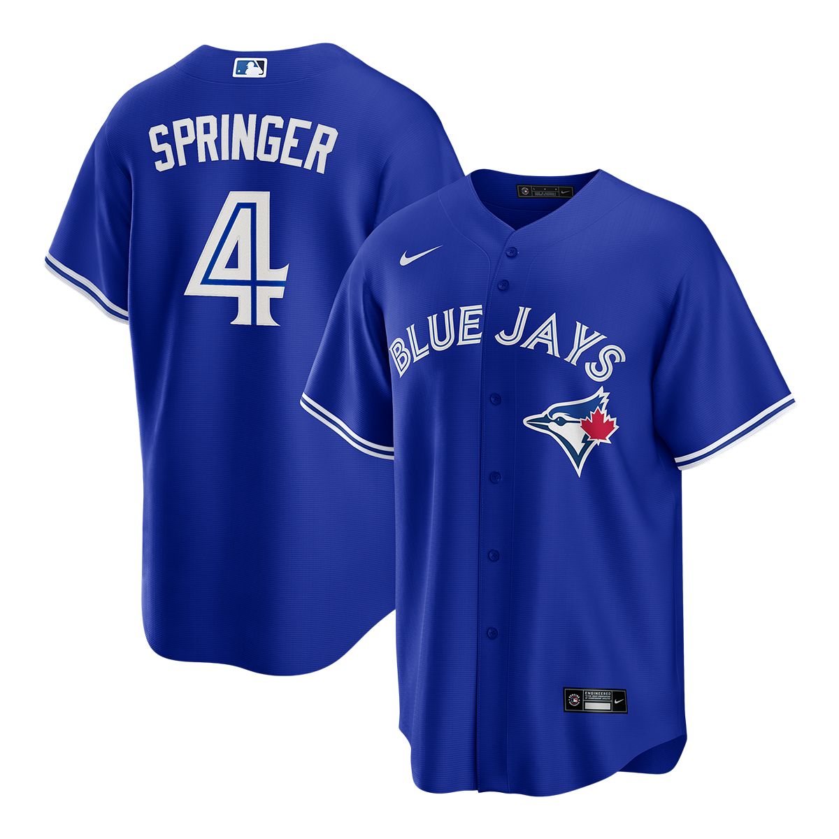 George Springer Toronto Blue Jays Signed Grey Nike Authentic Jersey