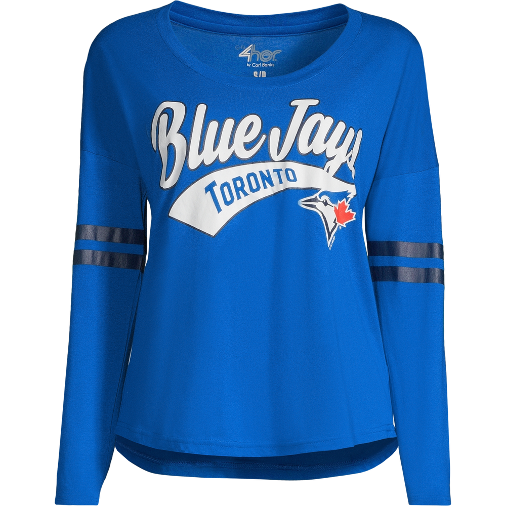 Toronto Blue Jays G-III 4Her by Carl Banks Women's Clear the Bases Scoop  Neck T-Shirt - Royal