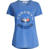 Toronto Blue Jays G-III Women's Gridiron T Shirt Front_Flat