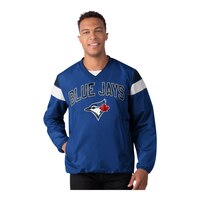 Toronto Blue Jays V Neck Pullover Jacket Front_Flat