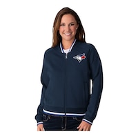 Toronto Blue Jays G-III Women's Track Jacket Front_Angled_Left