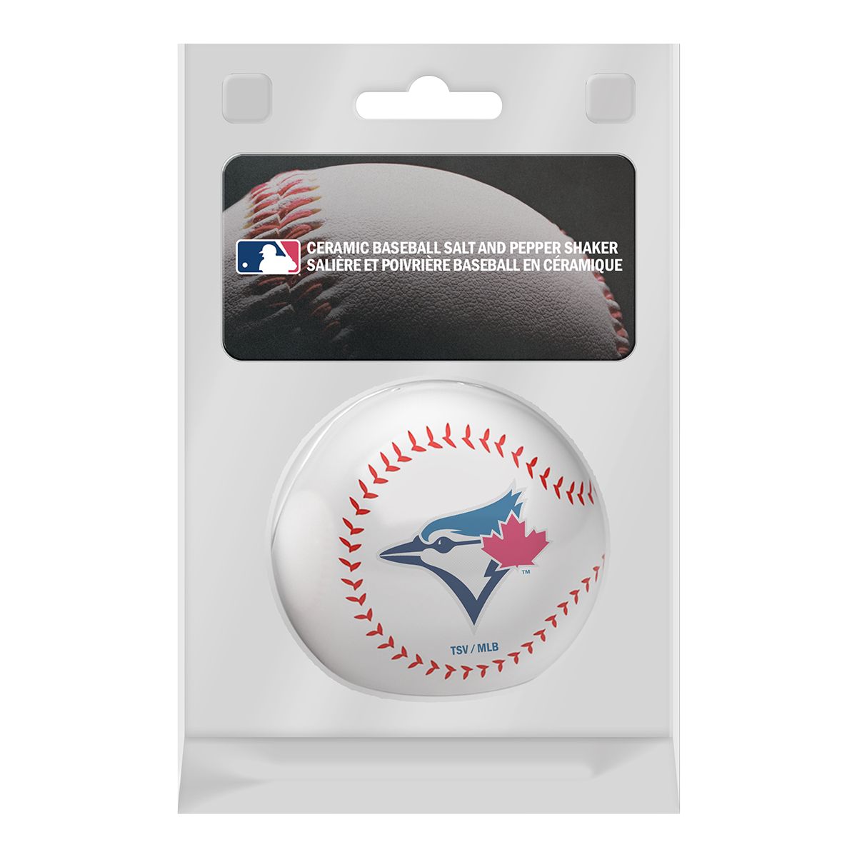 Toronto Blue Jays Salt & Pepper Shaker Front_Flat